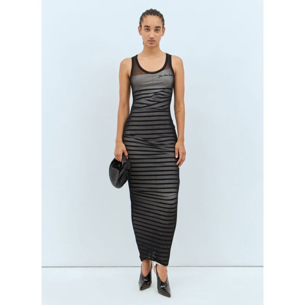 Jean Paul Gaultier Women Ribbed Mariniere Maxi Dress - Picture 4 of 6